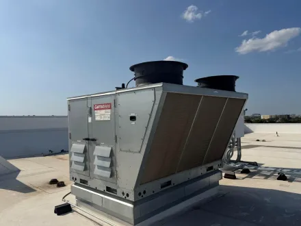 Real MC Systems job: rooftop unit on a commercial roof in Austin